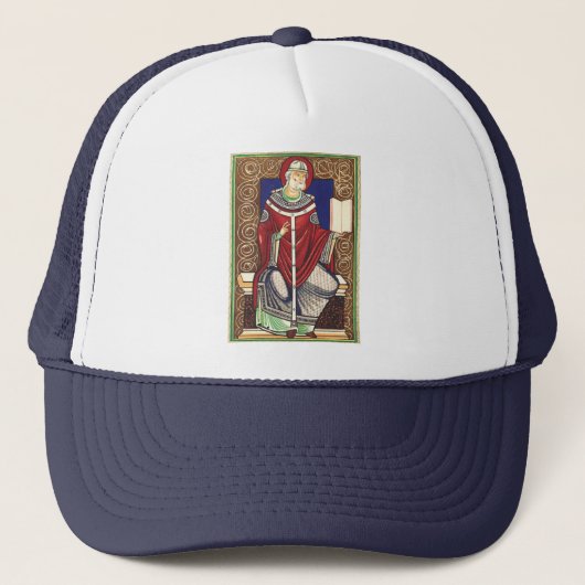 Sint Gregorius de Grote Kerkleraar Trucker Pet (Voorkant)