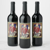 Sint Gregorius de Grote Kerkleraar Wijn Etiket (Flessen)