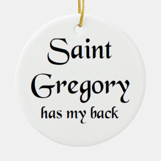 sint gregorius koffiemok keramisch ornament (Voorkant)