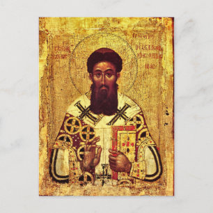Sint Gregorius Palamas Orthodox Christelijk icoon Briefkaart