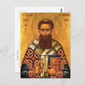 Sint Gregorius Palamas Orthodox Christelijk icoon Briefkaart (Voorkant / Achterkant)