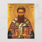 Sint Gregorius Palamas Orthodox Christelijk icoon Briefkaart (Voorkant)