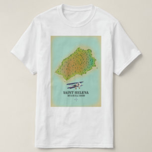 Sint Helena British Overseas Territory Map T-shirt