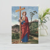 Sint-Helena door Cima da Conegliano Feestdagenkaart (Staand voorkant)