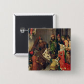 Sint-Helena en het wonder van het ware kruis Vierkante Button 5,1 Cm (Voorkant /achterkant)