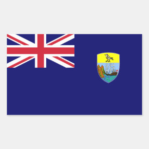 Sint-Helena vlag. Groot-Brittannië, Brits Overzees Rechthoekige Sticker
