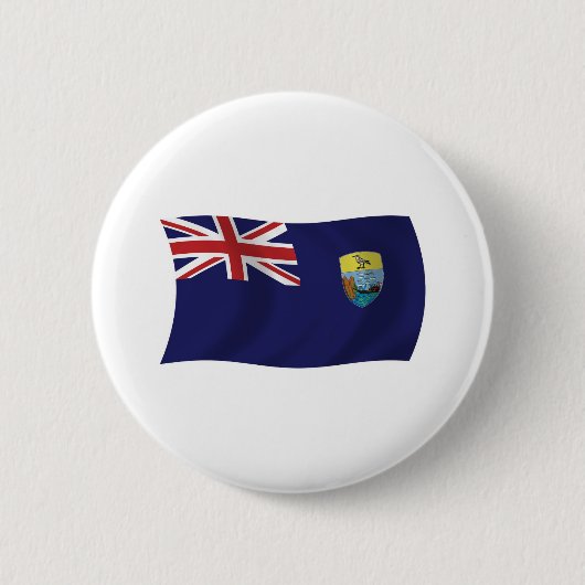 Sint-Helena Vlag Knop Ronde Button 5,7 Cm (Voorkant)