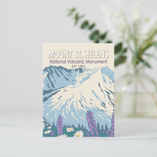 Sint-Helens Nationale Volkanische Monument Briefkaart (Staand voorkant)
