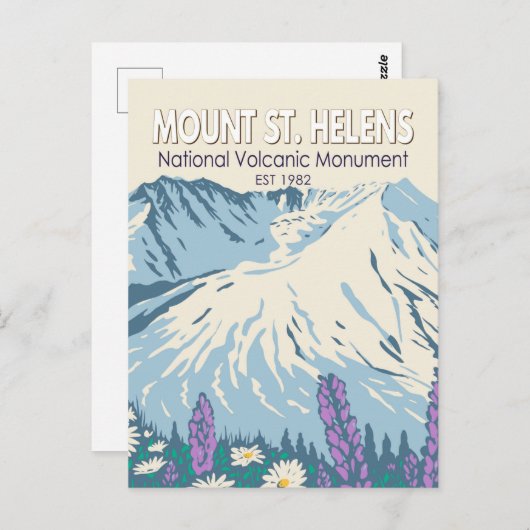 Sint-Helens Nationale Volkanische Monument Briefkaart (Voorkant / Achterkant)
