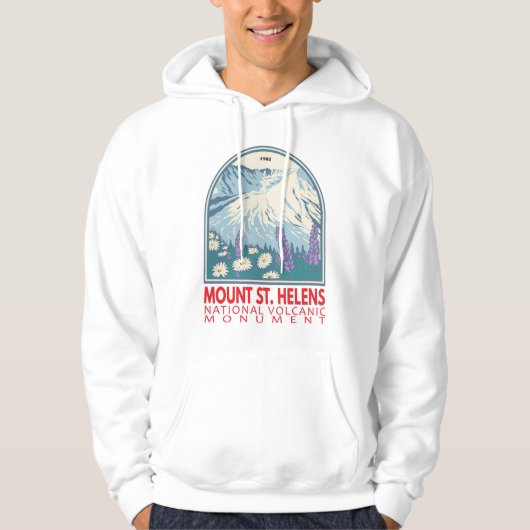 Sint-Helens Nationale Volkanische Monument Hoodie (Voorkant)