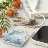 Sint-Helens Nationale Volkanische Monument Sleutelhanger (Voorkant Rechts)