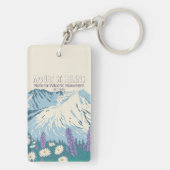 Sint-Helens Nationale Volkanische Monument Sleutelhanger (achterkant)