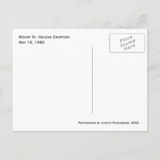 Sint-Helens-onderbreking Briefkaart (Achterkant)