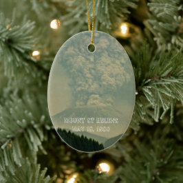 Sint-Helens-vulkaanuitbarstingsfoto Keramisch Ornament