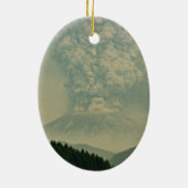 Sint-Helens-vulkaanuitbarstingsfoto Keramisch Ornament (Achterkant)