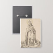 Sint-Hendrik II de Heilige Rooms-Koning Button (Voorkant / Achterkant)