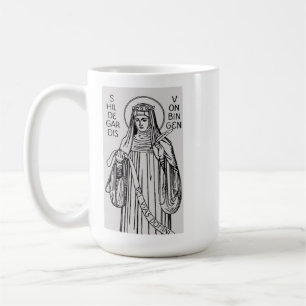 Sint Hildegard van Bingen benedictijnse abdis Koffiemok