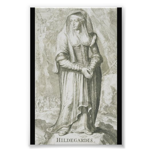 Sint-Hildegard van Bingen Foto Afdruk (Voorkant)