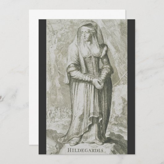 Sint-Hildegard van Bingen Kaart (Voorkant / Achterkant)