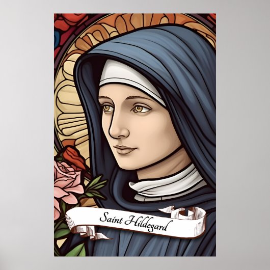Sint-Hildegard van Bingen Poster (Voorkant)