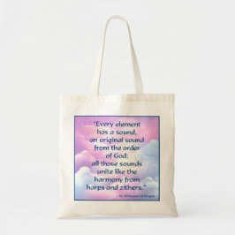 Sint Hildegard van Bingen Quote Canvas tas