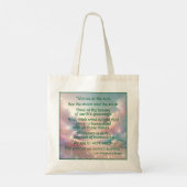 Sint Hildegard van Bingen Quote Canvas tas (Achterkant)