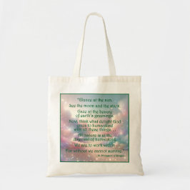 Sint Hildegard van Bingen Quote Canvas tas