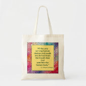 Sint Hildegard van Bingen Quote Canvas tas (Voorkant)