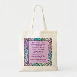 Sint Hildegard van Bingen Quote Canvas tas