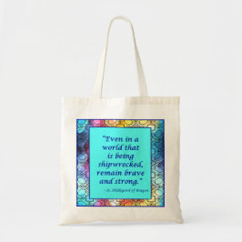 Sint Hildegard van Bingen Quote Canvas tas