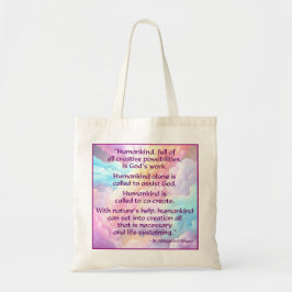 Sint Hildegard van Bingen Quote Canvas tas