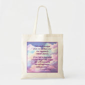 Sint Hildegard van Bingen Quote Canvas tas (Voorkant)