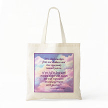 Sint Hildegard van Bingen Quote Canvas tas
