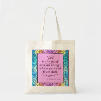 Sint Hildegard van Bingen Quote Canvas tas