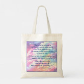 Sint Hildegard van Bingen Quote Canvas tas (Achterkant)