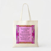 Sint Hildegard van Bingen Quote Canvas tas (Voorkant)