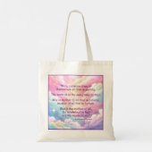 Sint Hildegard van Bingen Quote Canvas tas (Achterkant)