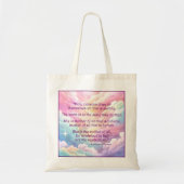 Sint Hildegard van Bingen Quote Canvas tas (Voorkant)