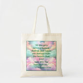 Sint Hildegard van Bingen Quote Canvas tas (Voorkant)