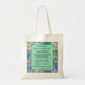 Sint Hildegard van Bingen Quote Canvas tas (Voorkant)