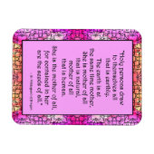 Sint Hildegard van Bingen Quote Magnet Magneet (Horizontaal)