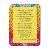 Sint Hildegard van Bingen Quote Magnet Magneet (Verticaal)