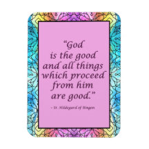 Sint Hildegard van Bingen Quote Magnet