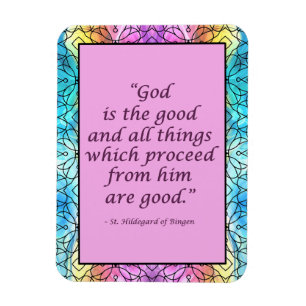 Sint Hildegard van Bingen Quote Magnet Magneet