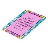 Sint Hildegard van Bingen Quote Magnet Magneet (Linkerzijde)