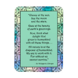 Sint Hildegard van Bingen Quote Magnet Magneet