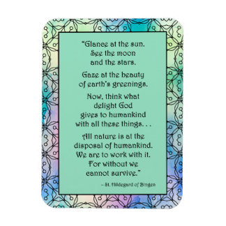 Sint Hildegard van Bingen Quote Magnet Magneet