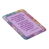Sint Hildegard van Bingen Quote Magnet Magneet (Rechterzijde)