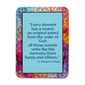 Sint Hildegard van Bingen Quote Magnet Magneet