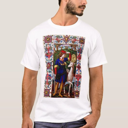 Sint Hubert van Luik met het hert T-shirt (Voorkant)